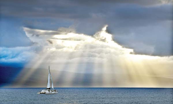 Magical Maui sunset greets cruise passengers